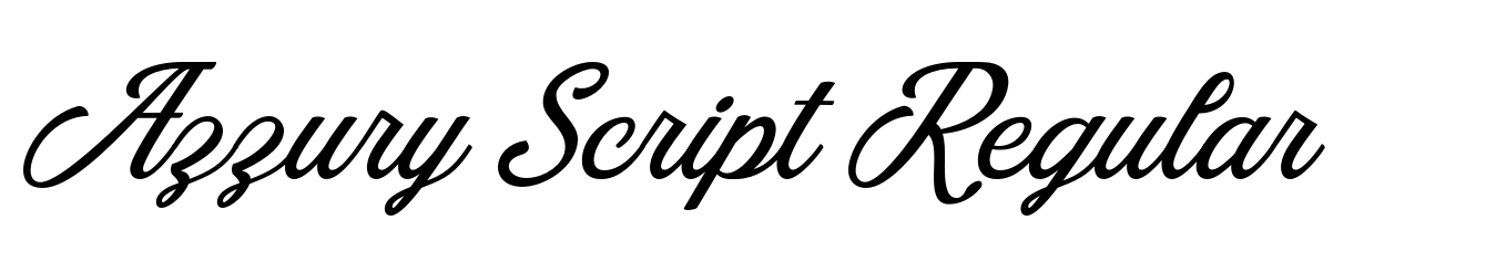 Azzury Script Regular